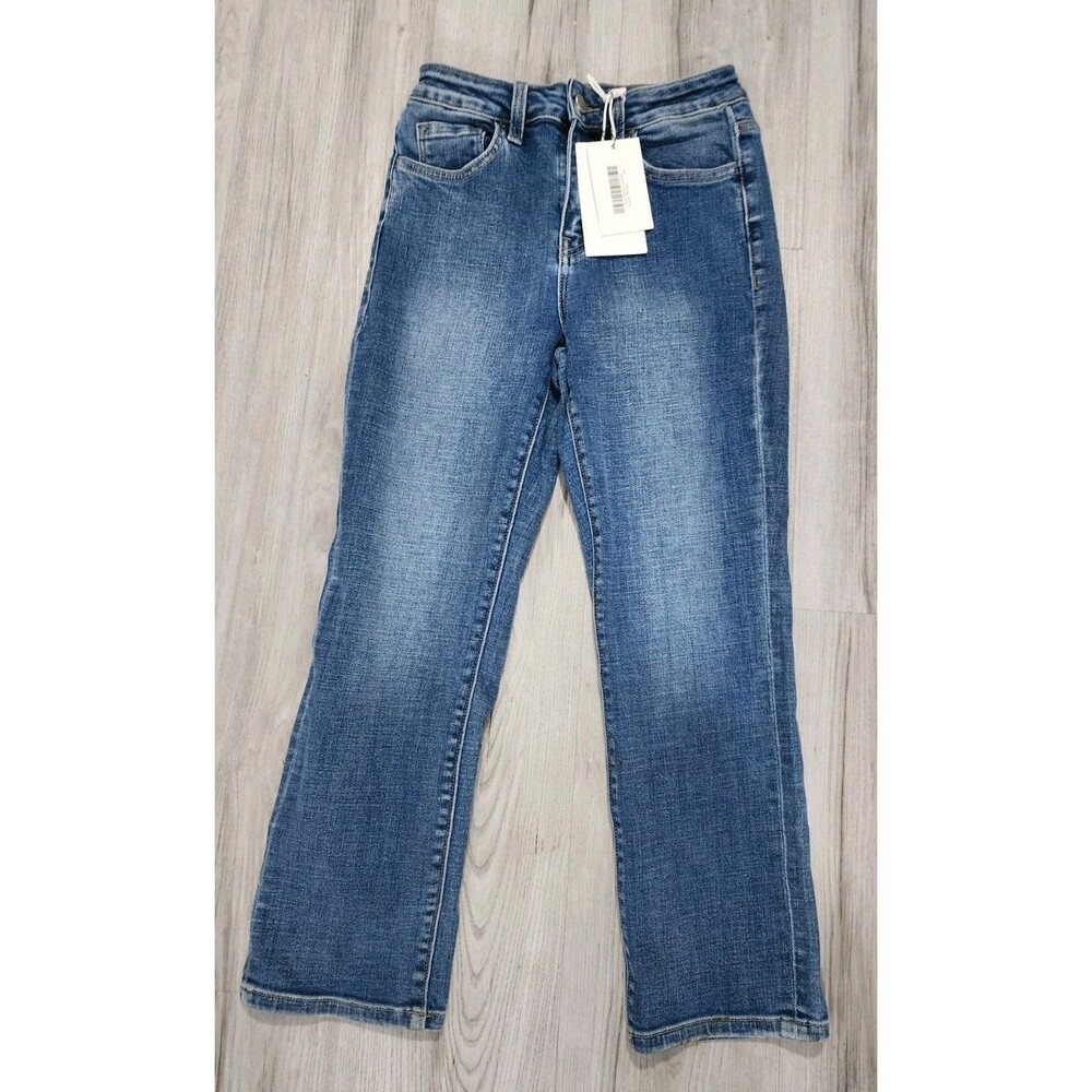 FLYING MONKEY Women's Black LABEL Slim High Rise JEANS Size 24 Petite 24P New